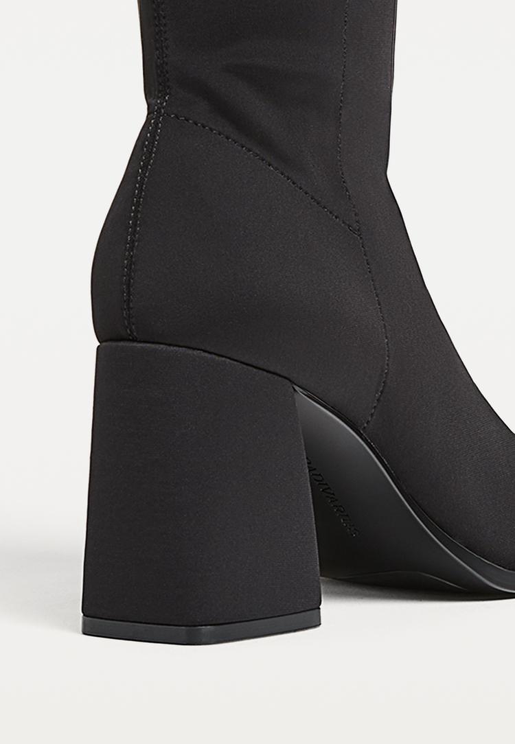 botines tacon efecto neopreno