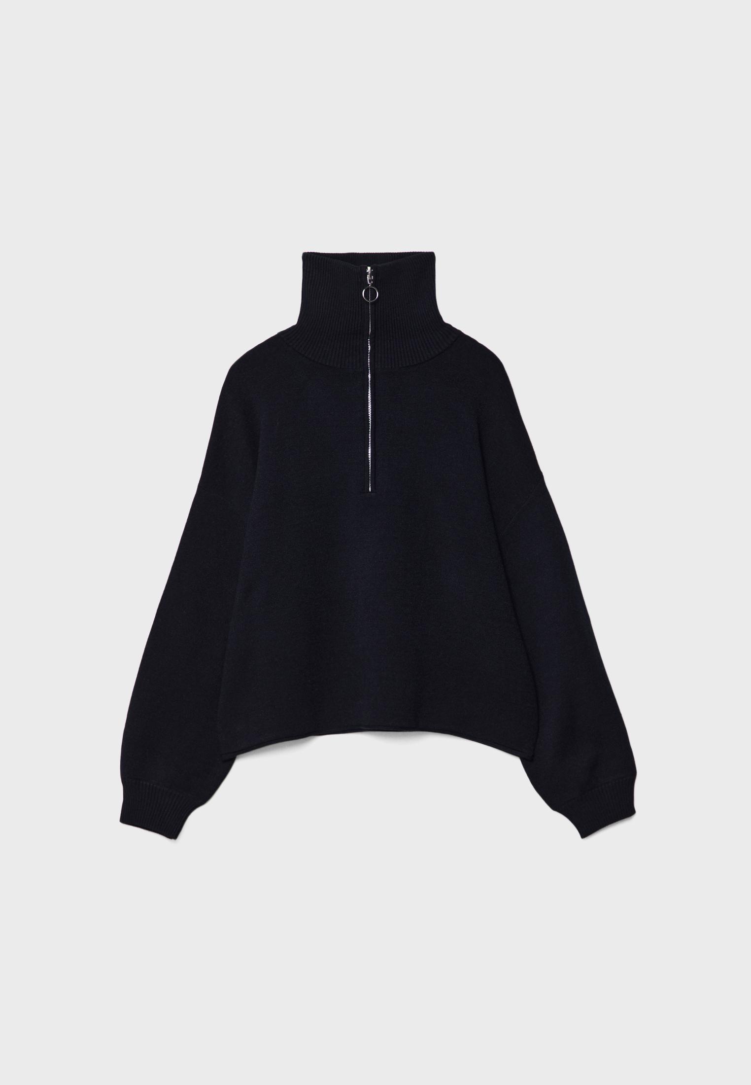 Knit jumper with zip - Women's fashion | Stradivarius Armenia