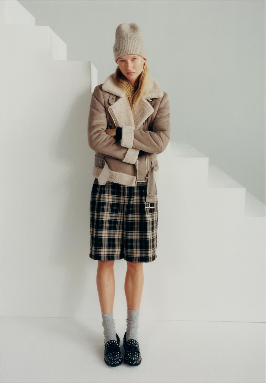 Cazadora biker doble faz efecto ante