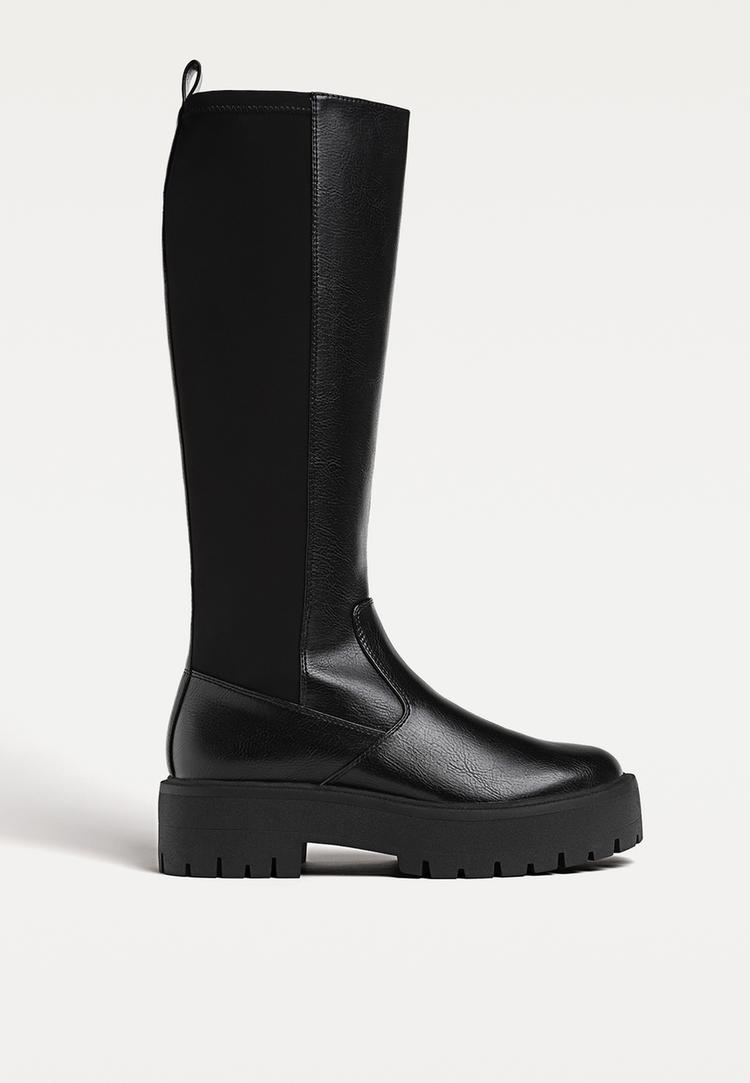 botas altas planas