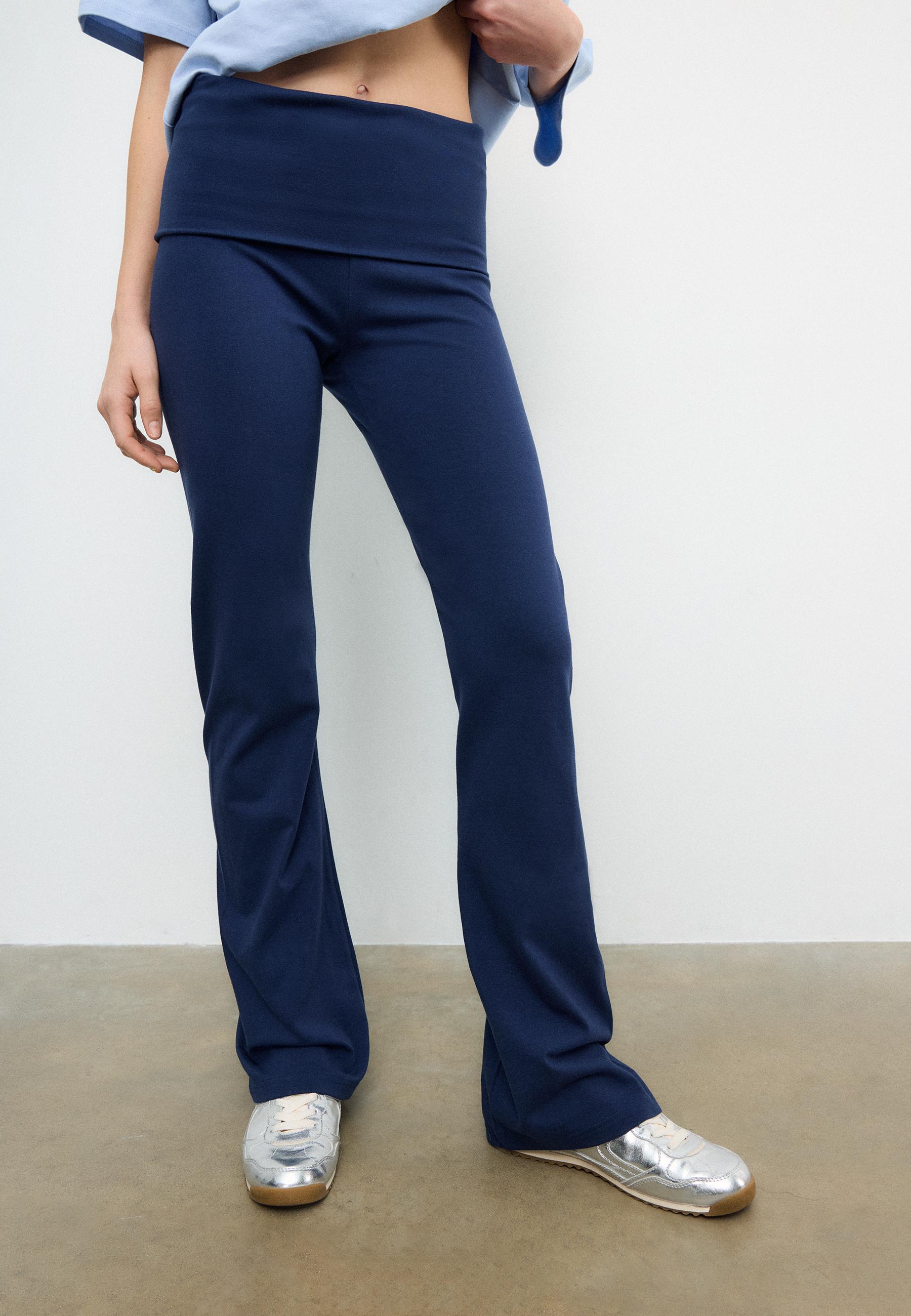 Flared leggings — Dark blue