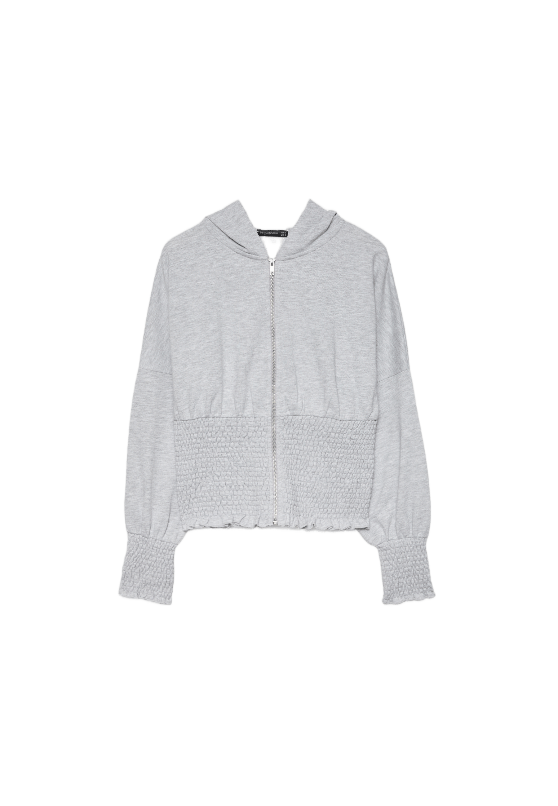 Zip-up Hoodie — Grey melange