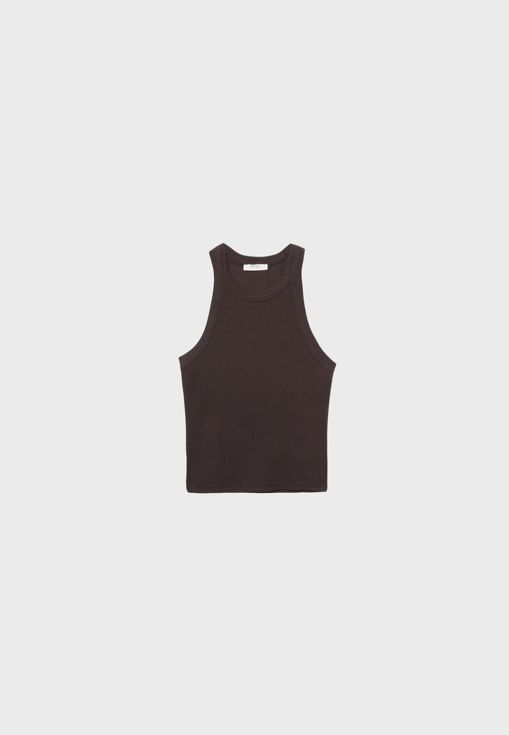 Camiseta tirantes canalé