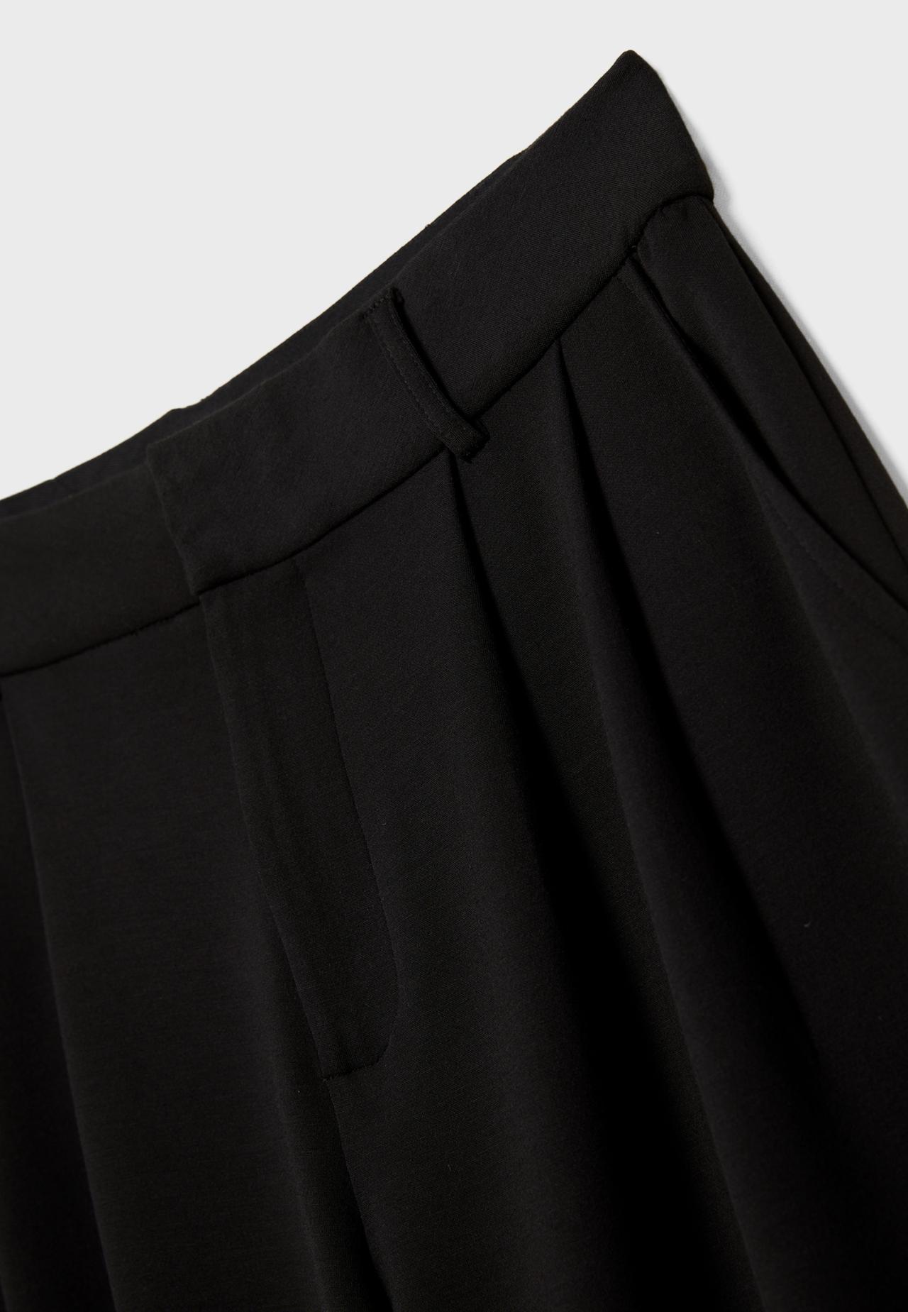 Soft-touch smart trousers — Black