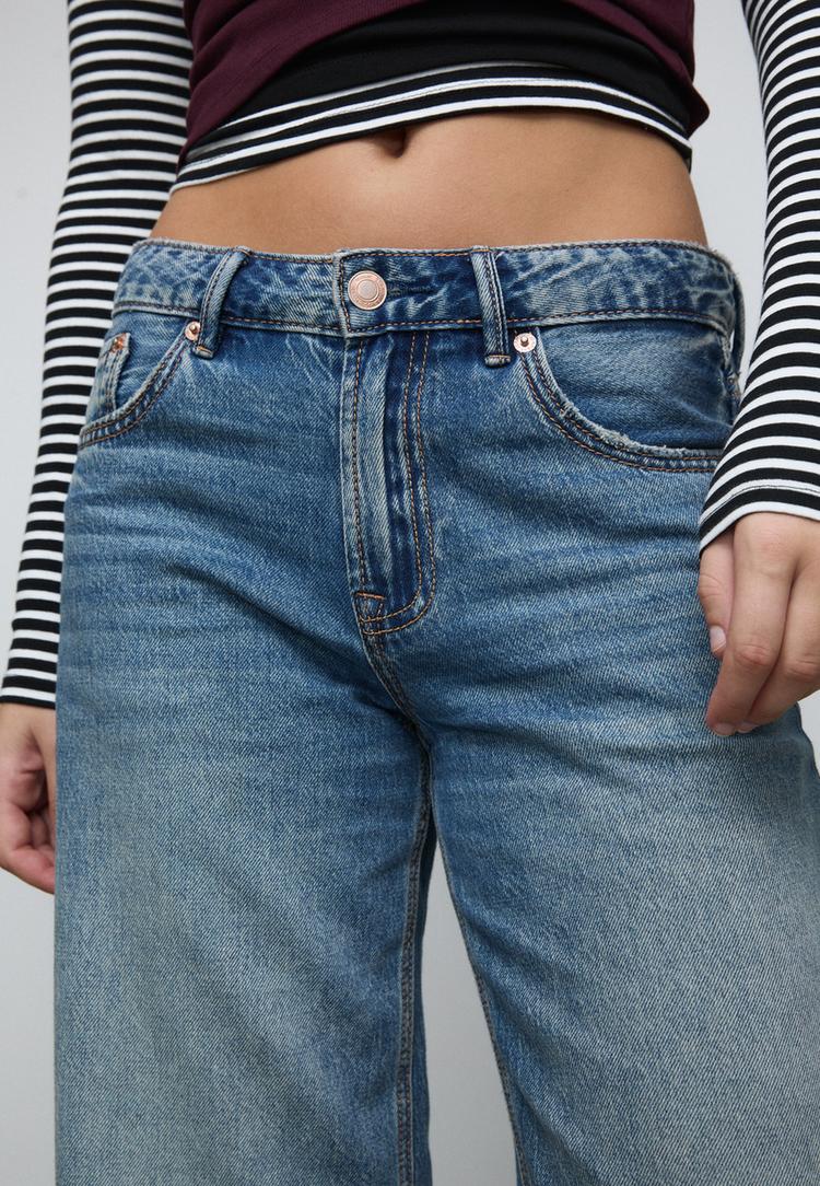 d91 dusuk bel genis paca jean
