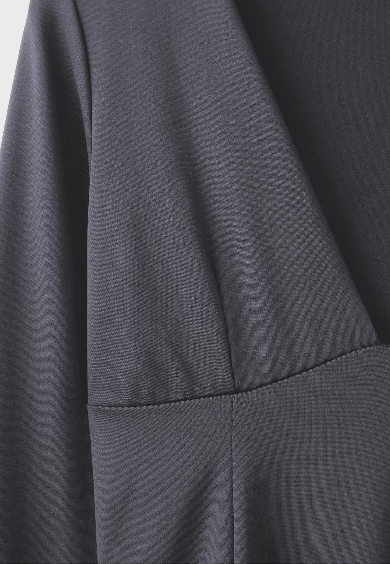 V-neck bodysuit with underbust detail — Dark grey