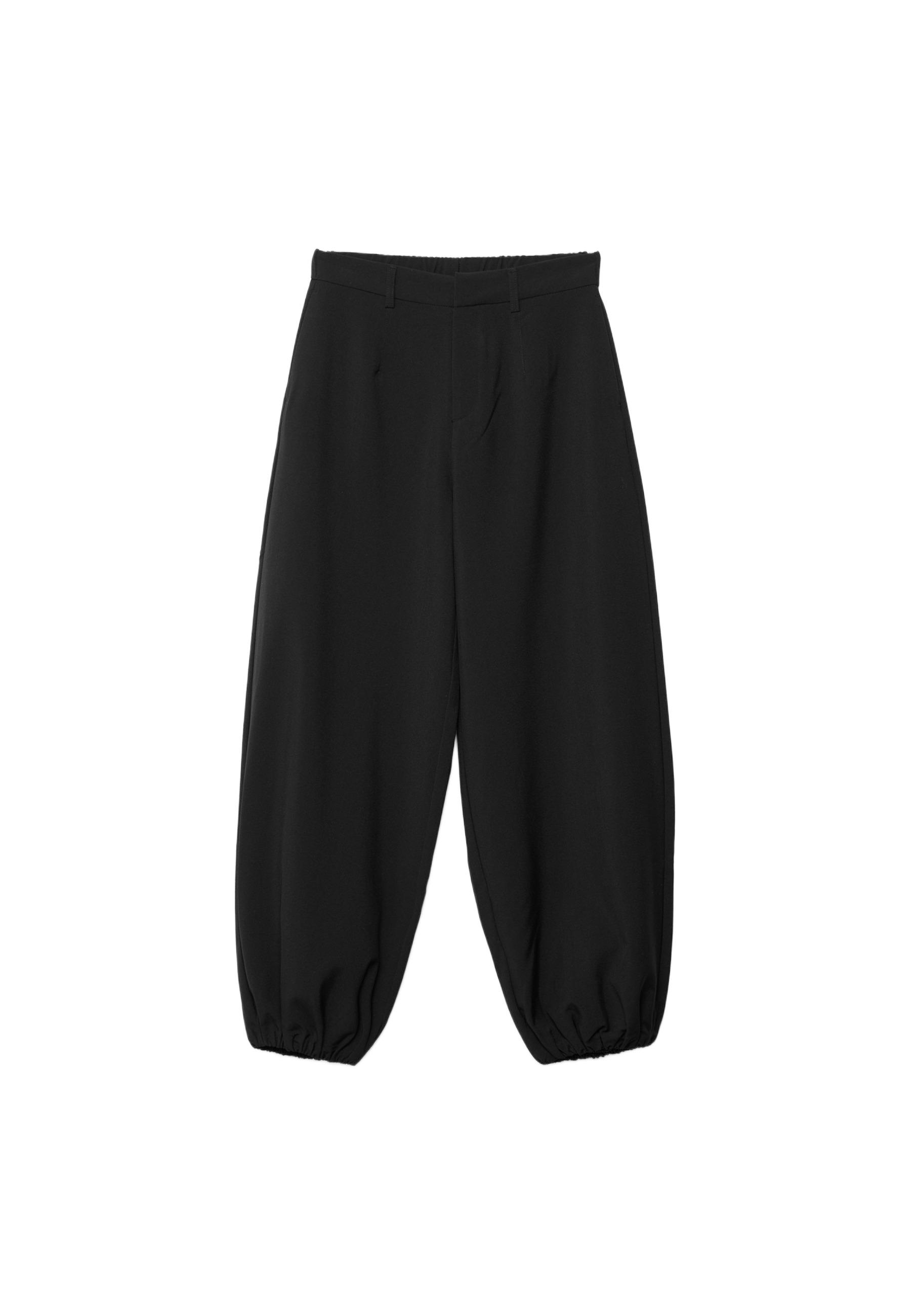 Balloon Dress Trousers — Black
