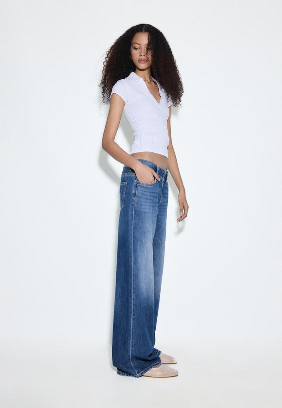jeans low waist doble boton