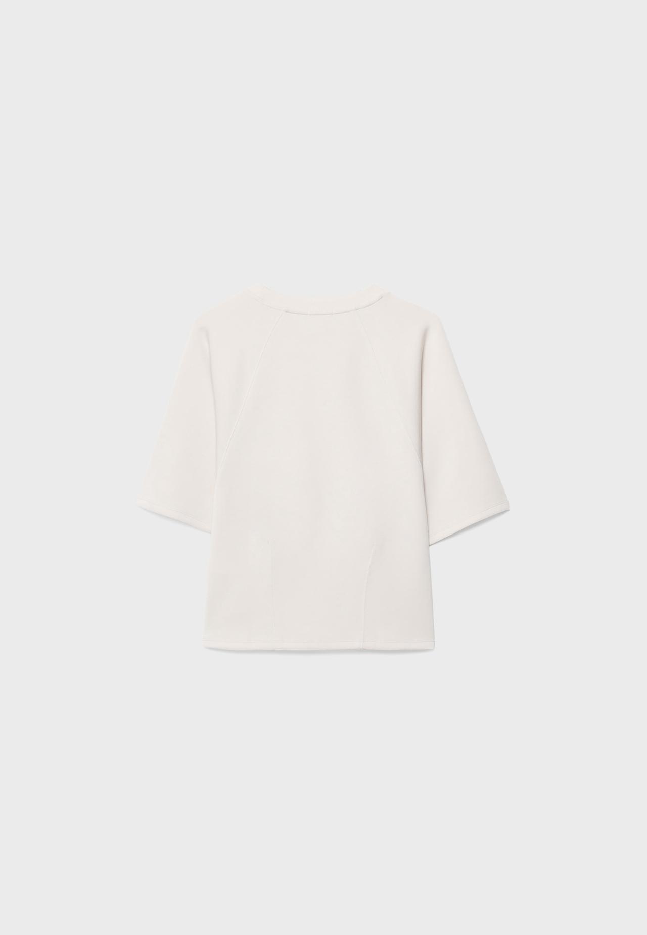 Soft-touch short sleeve T-shirt — Stone