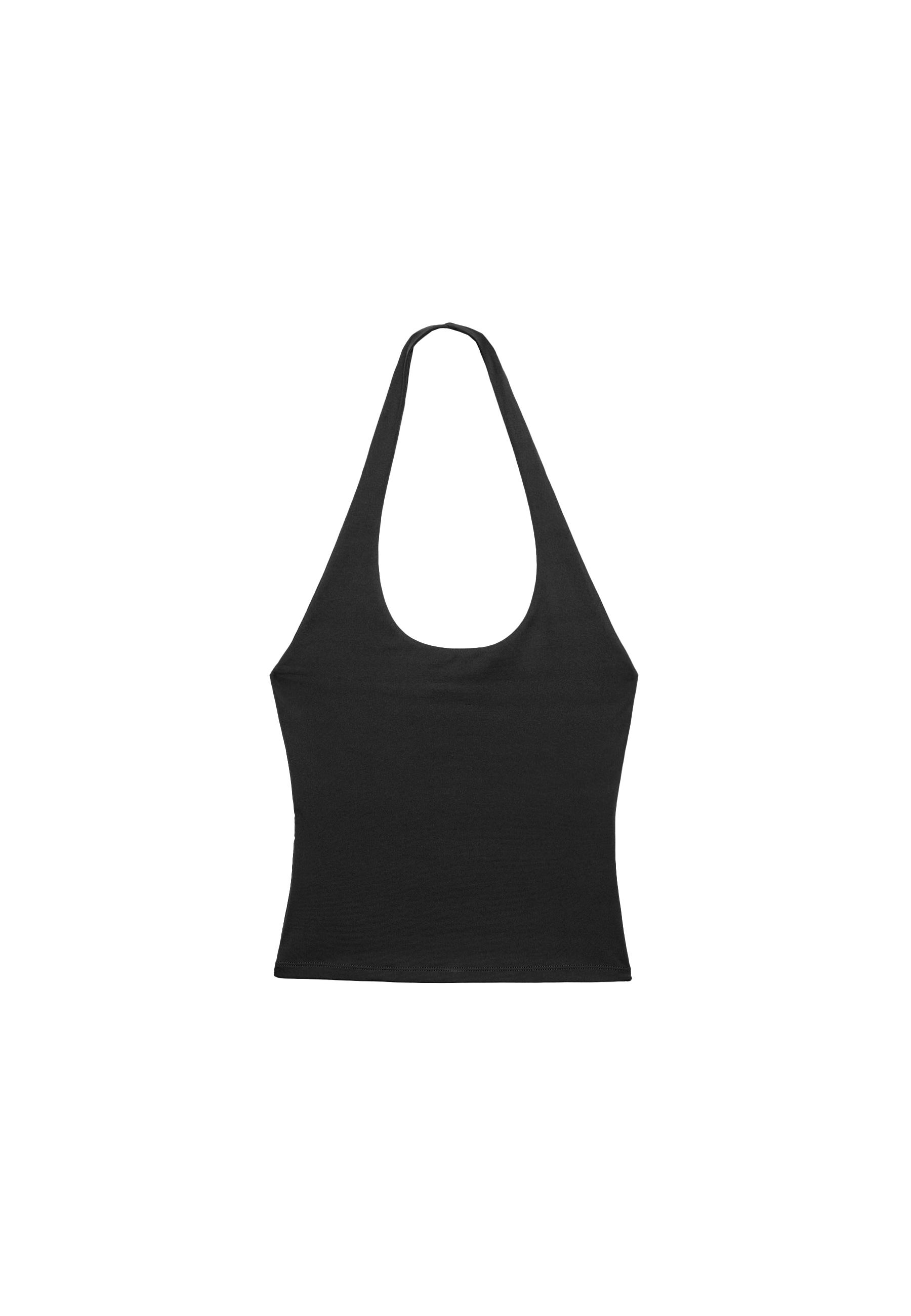 Stradivarius Halter yaka t-shirt görsel 6