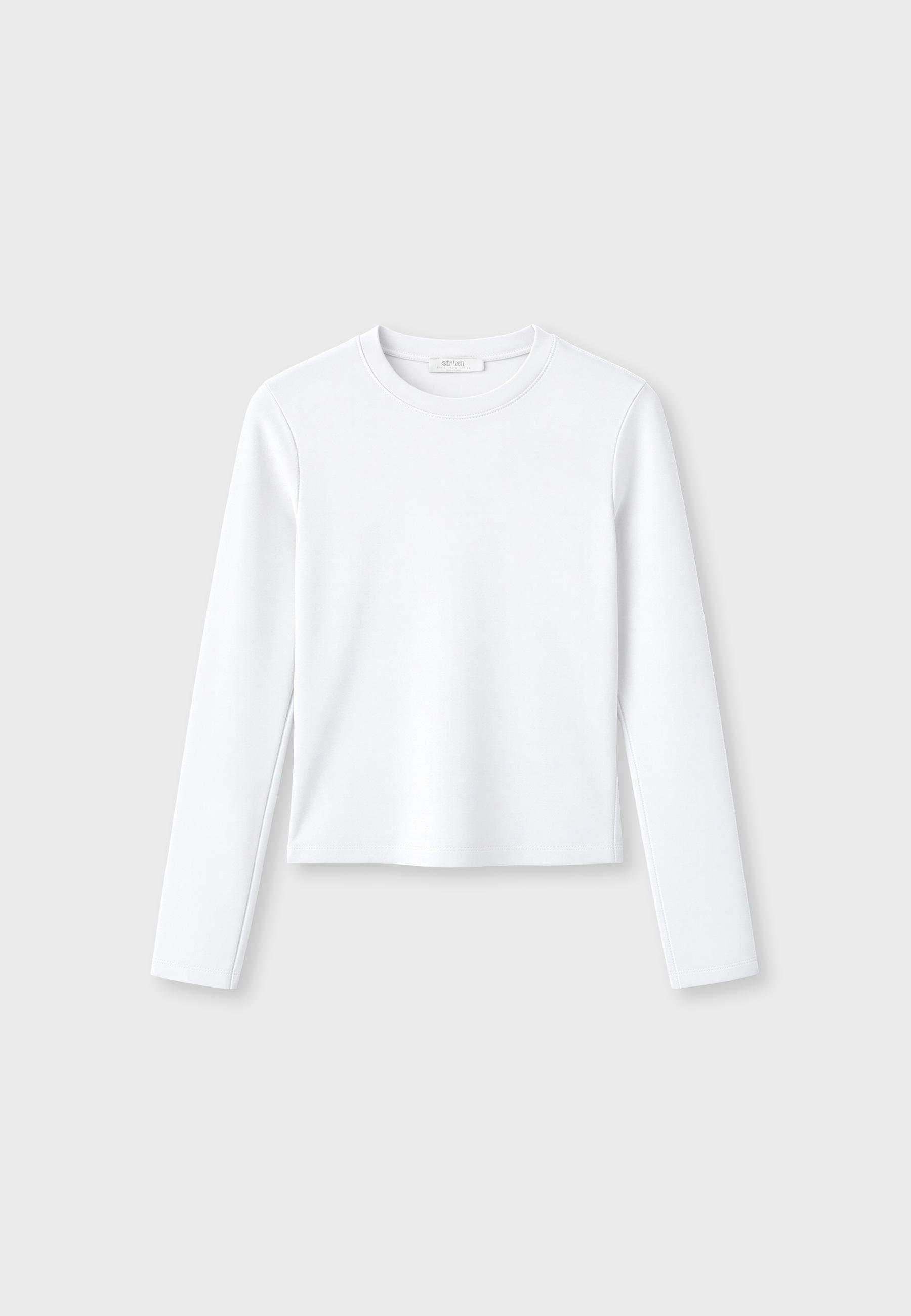 Camiseta manga larga cuello redondo