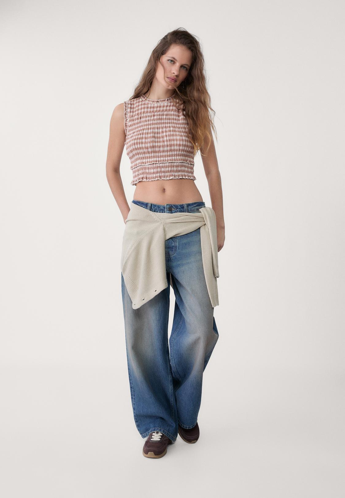 Top cuadro funcido Stradivarius Honduras