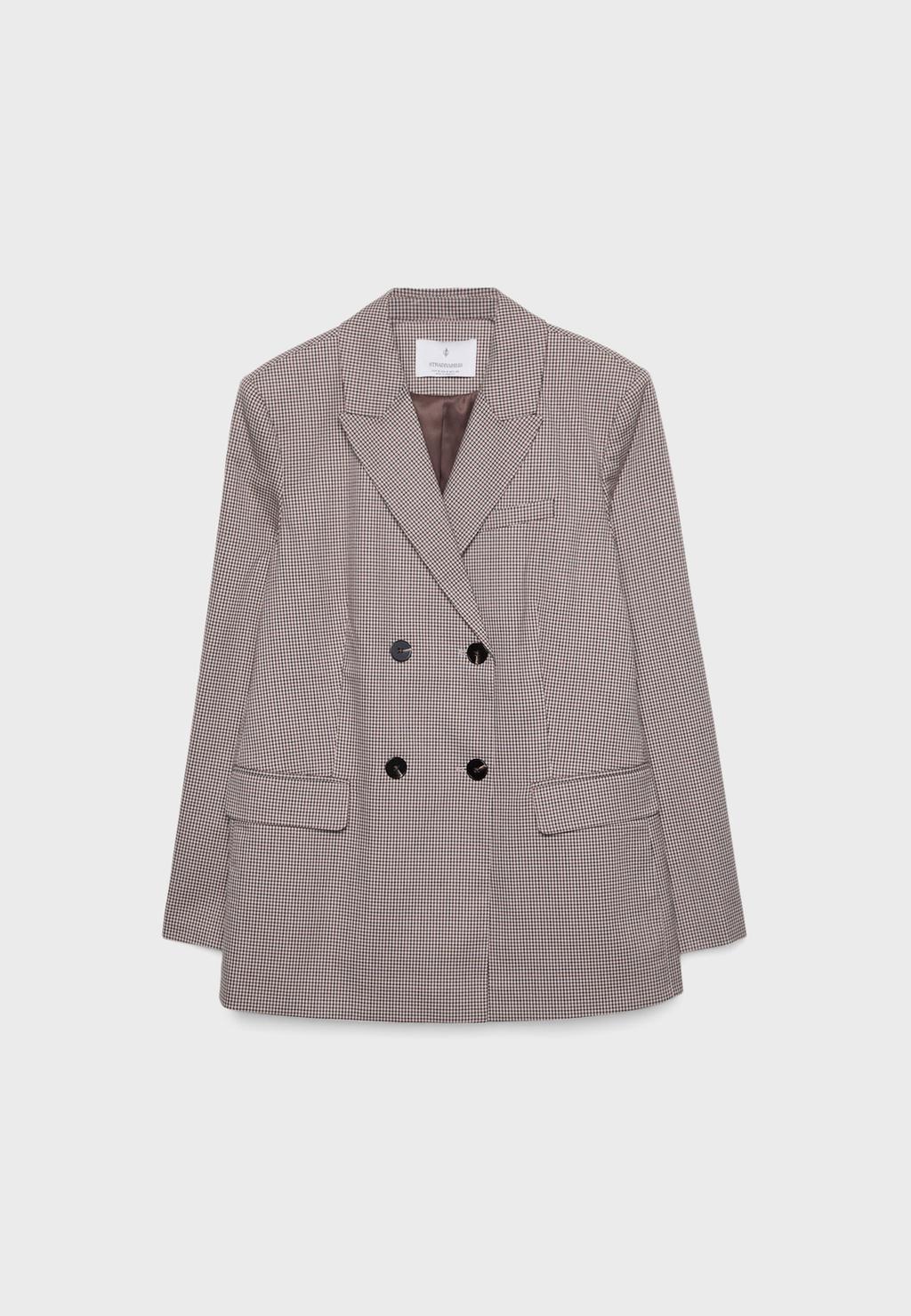 Blazer croisé imprimé boutonné