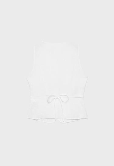 Buttoned waistcoat — Ecru 8
