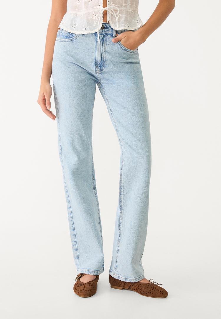 d98 jeans straight efecto vintage