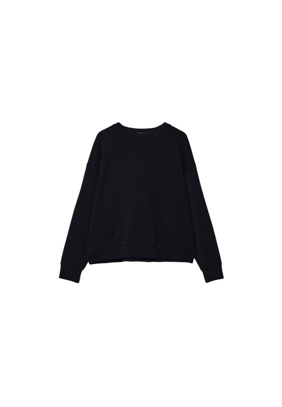 Yumuşak dokulu basic sweatshirt