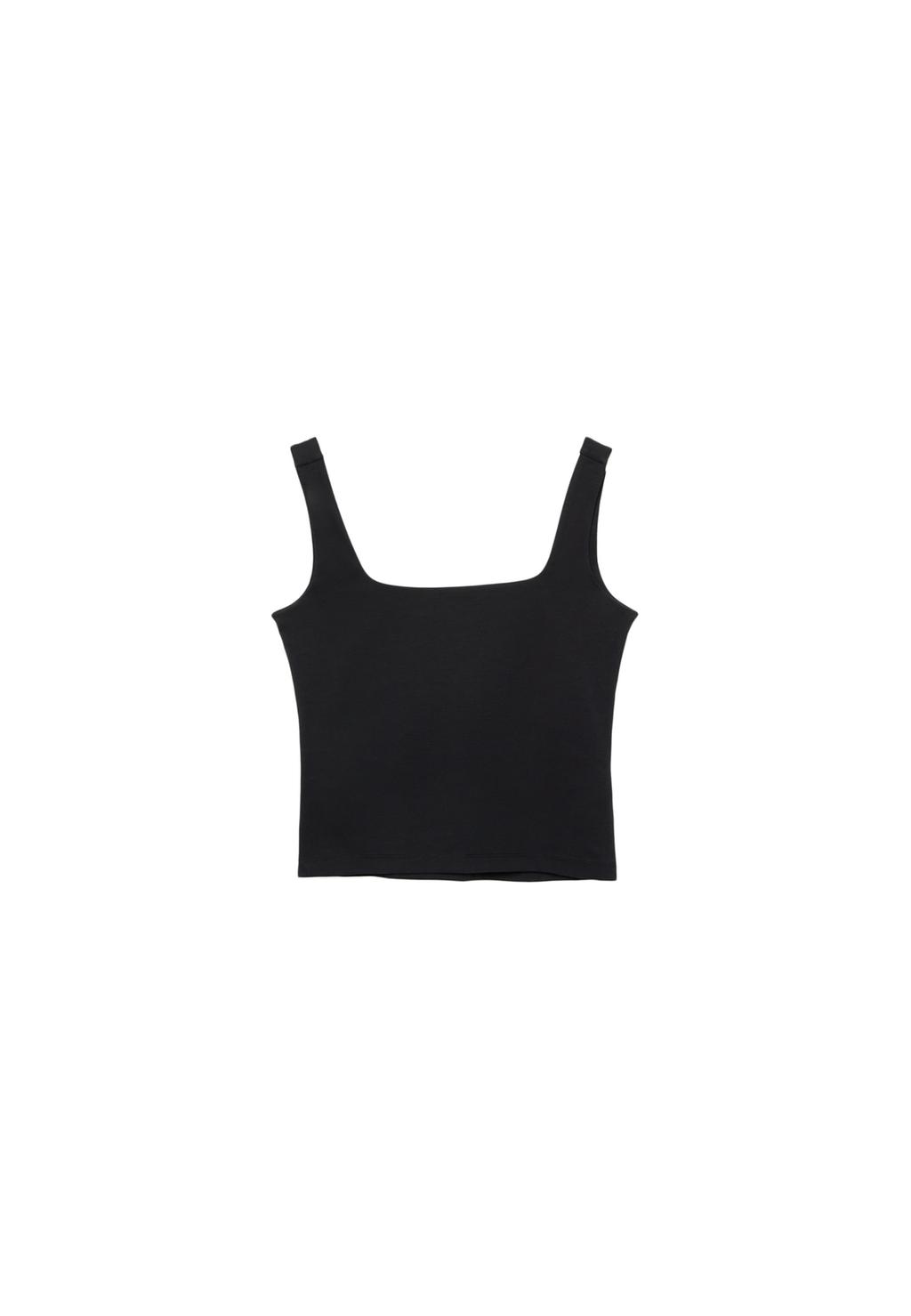 Basic top with square neckline
