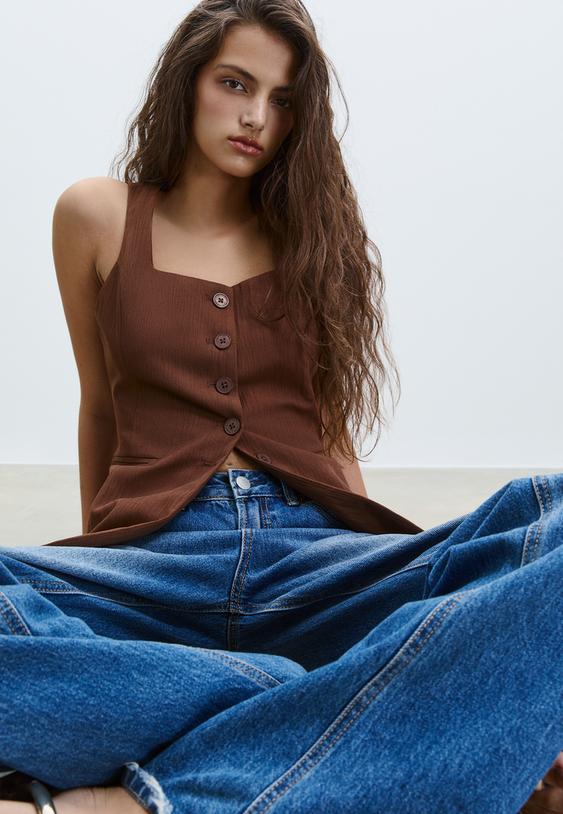 chaleco fluido textura