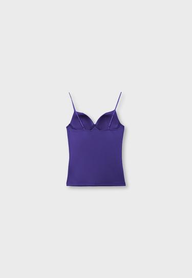 Corsetry-inspired top — Purple 8