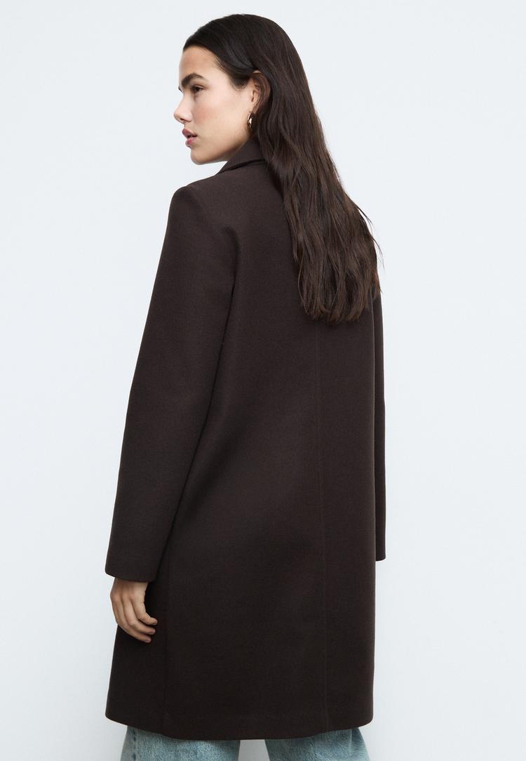 softtouch buttonup midi coat