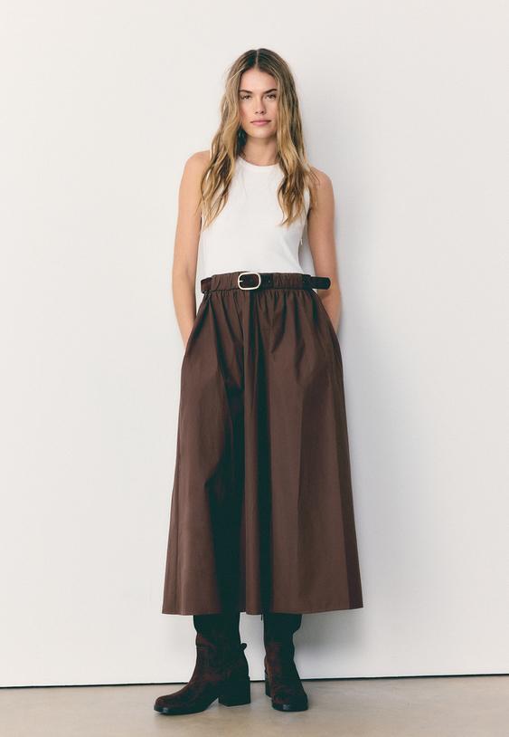 Brown Denim Dresses for Women | Stradivarius United Kingdom Brown Denim Dresses for Women | Stradivarius United Kingdom