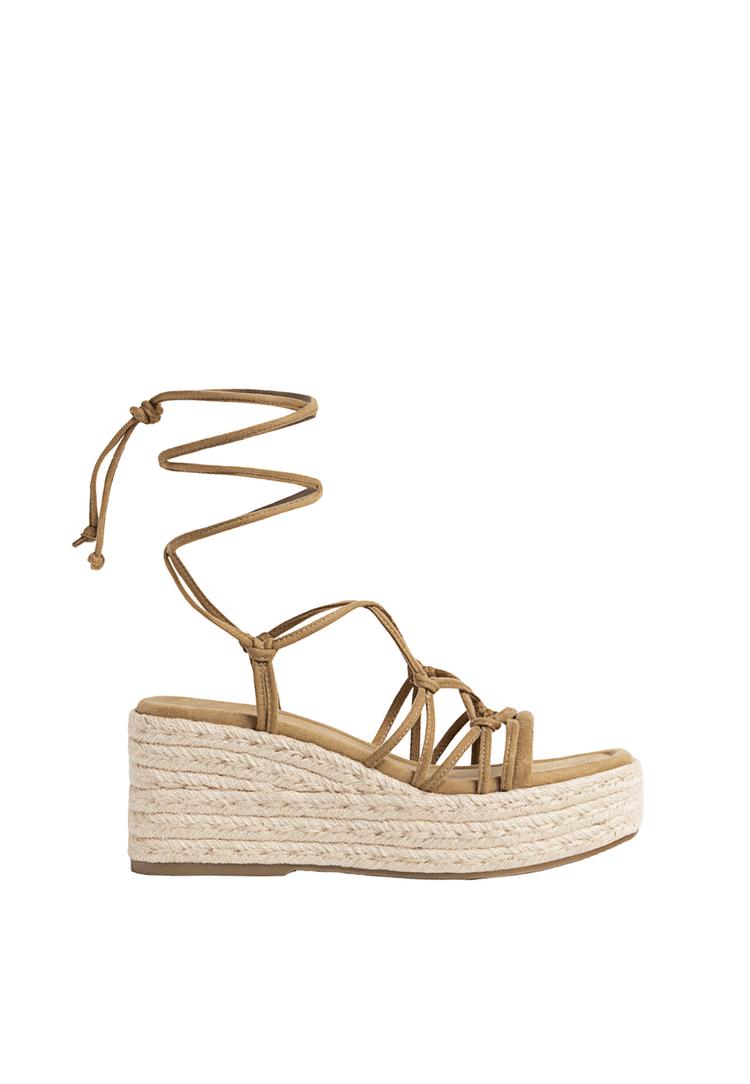 Stradivarius Alpargatas Crochet Atadas Cuña Stradivarius Sandalias