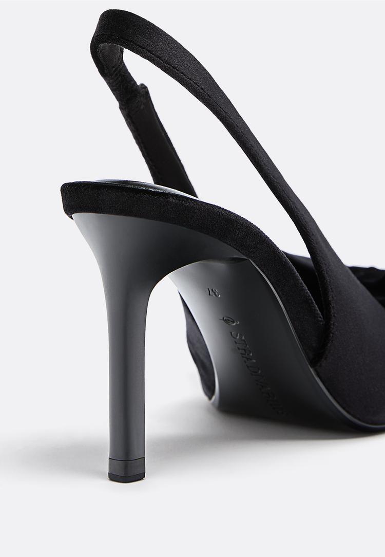 zapatos tacon efecto terciopelo