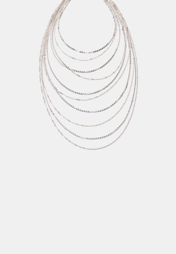 collar multi cadena largo