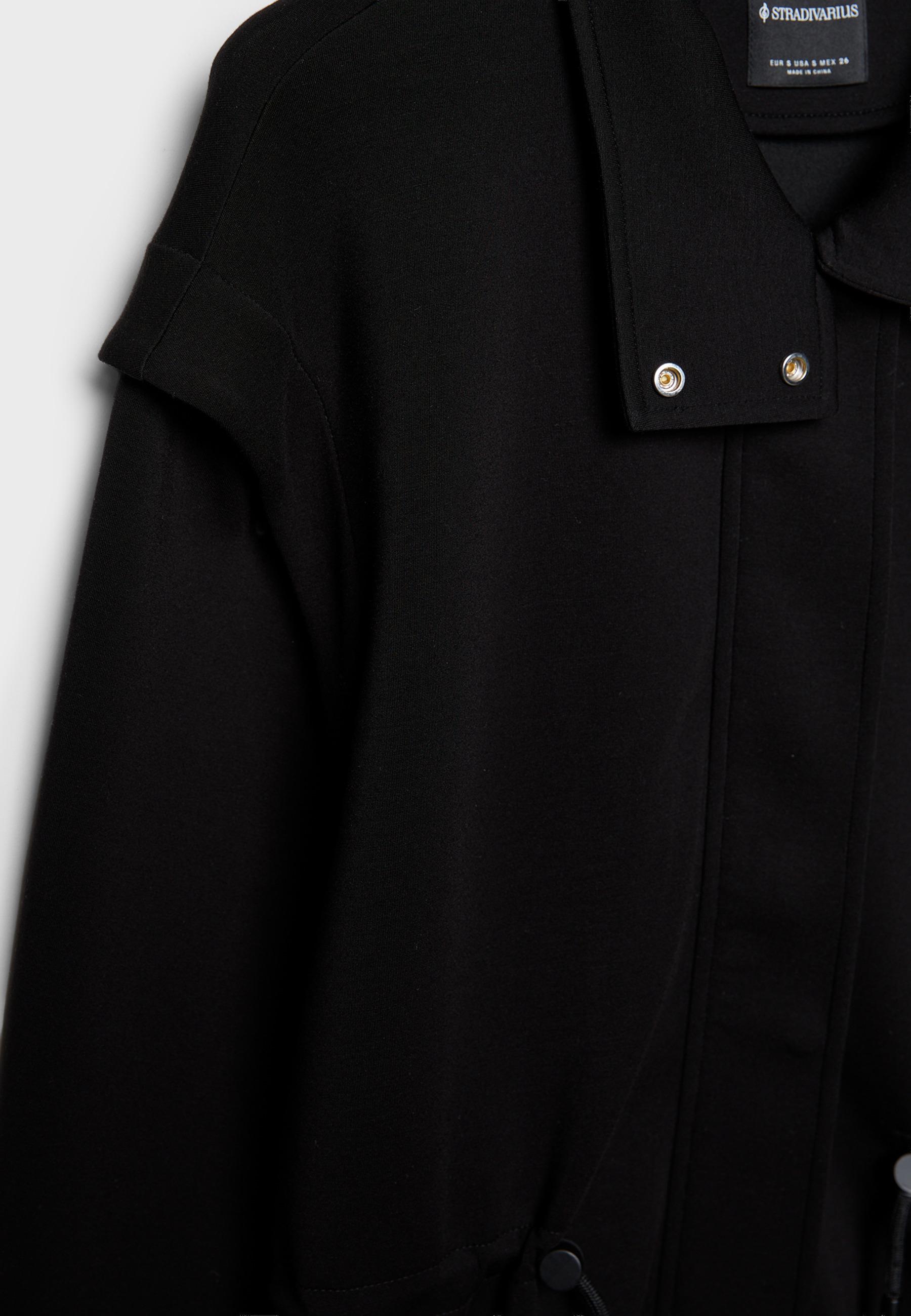 Lightweight jacket with adjustable waist — Black