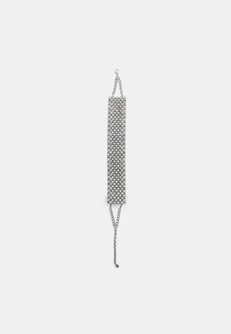 Stradivarius Kimalteleva Choker-Kaulakoru Os