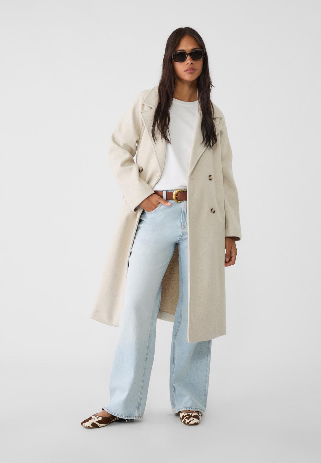 Soft-touch trench coat