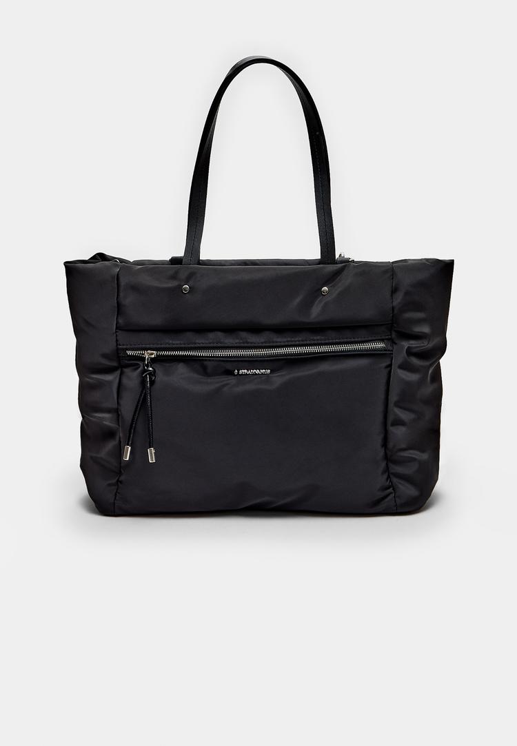 bolso shopper tejido