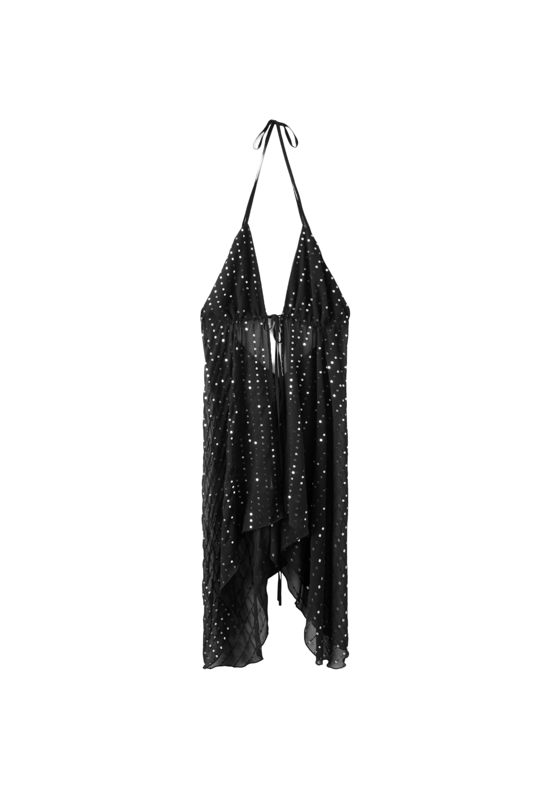 Sequin flowing top — Black