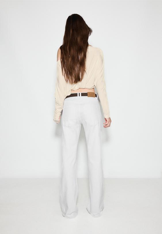 d68 kemerli bootcut jean