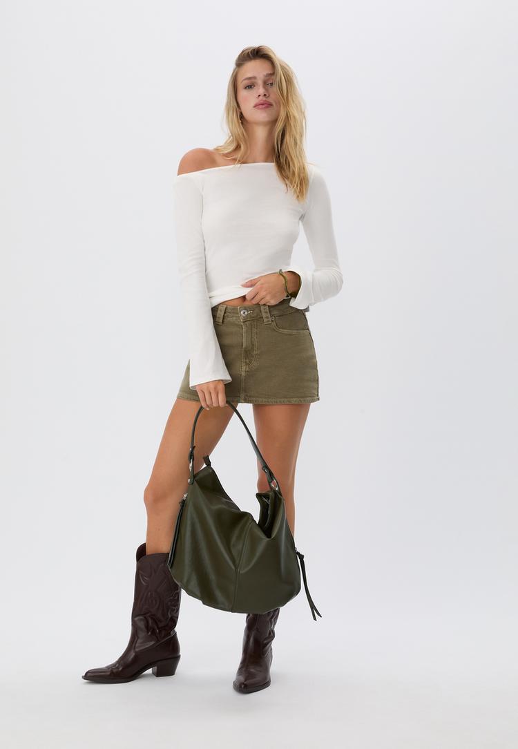 bolso hombro cremallera