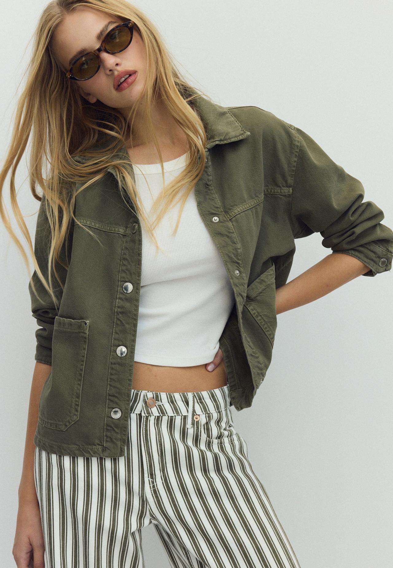 Patch pocket jacket — Khaki