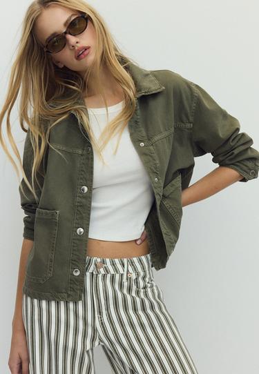 Patch pocket jacket — Khaki 1