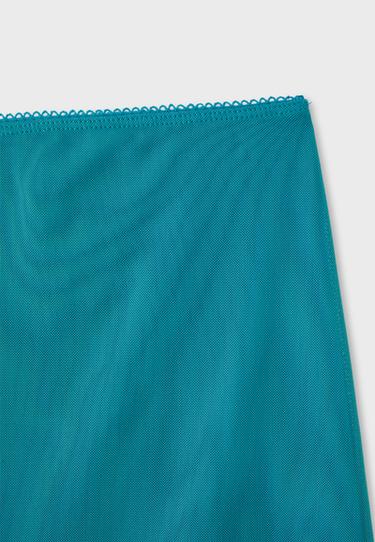 Tulle midi skirt — Turquoise 9