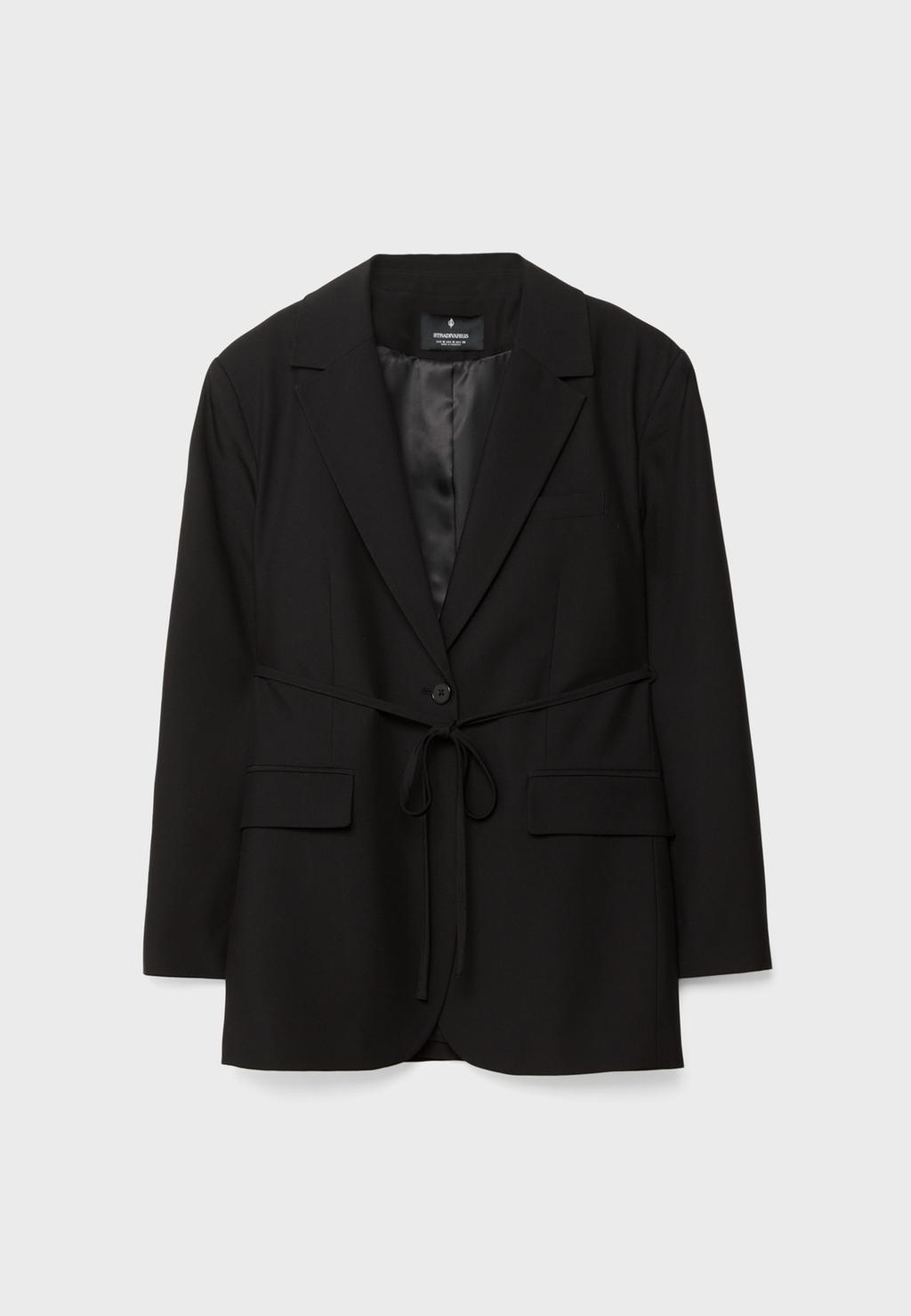 Blazer drept cu cordon