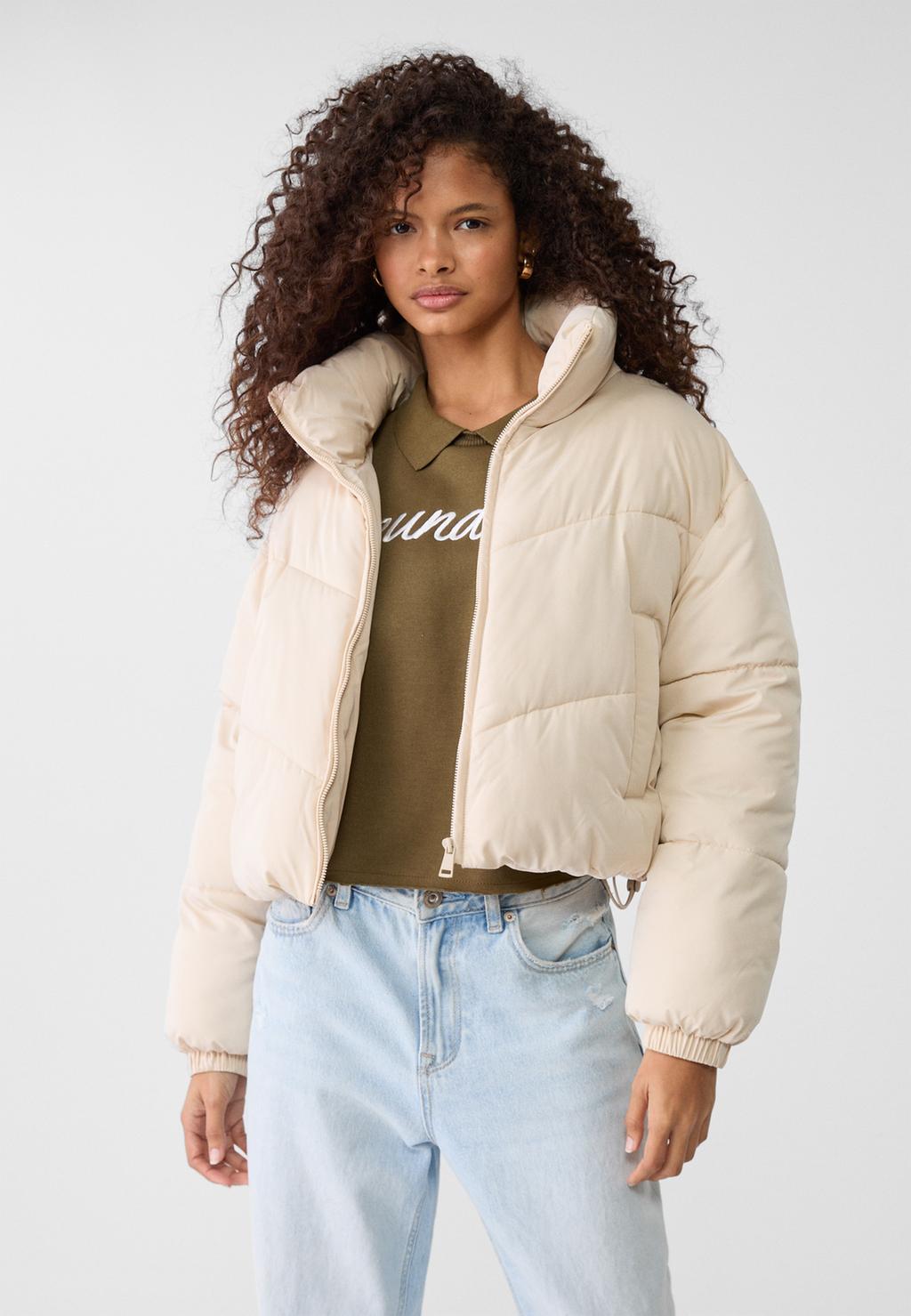 Cropped puffer jacket