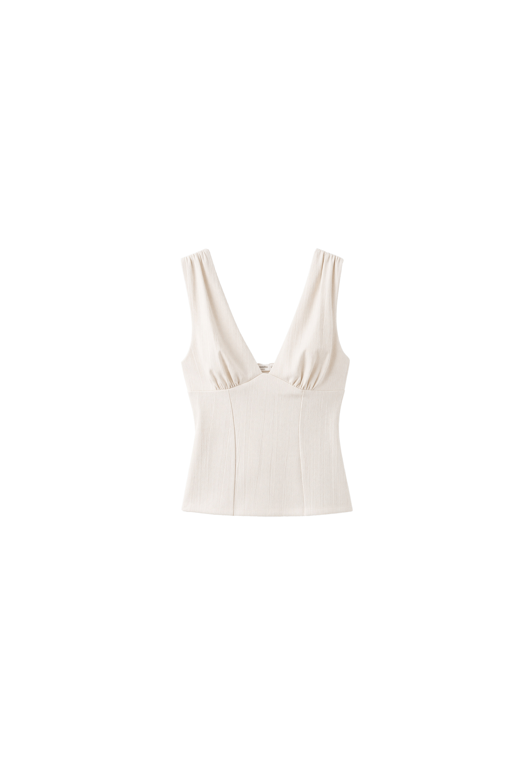 Fitted wide-strap top — Ice