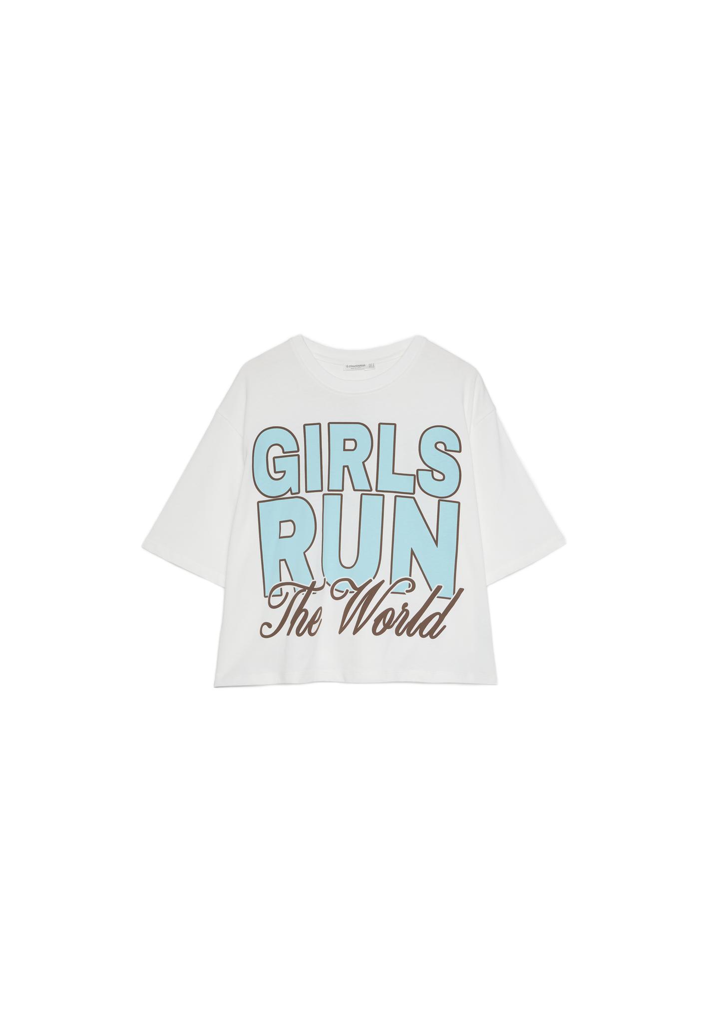 Baskılı oversize kısa kollu t-shirt - Görsel 9