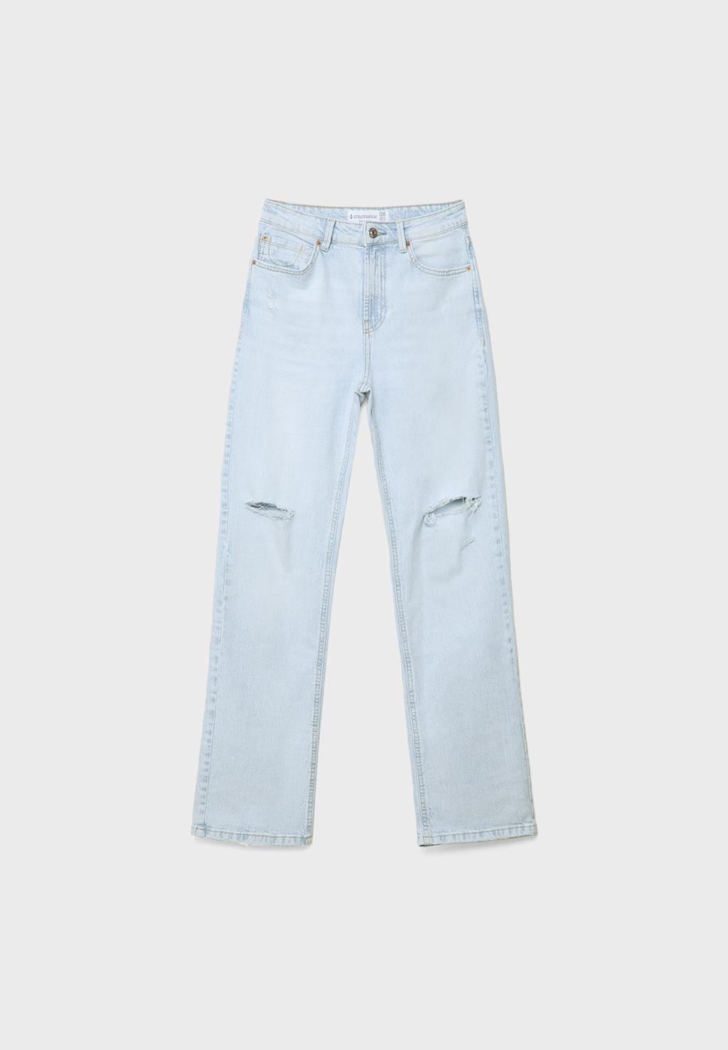 D98 Straight-Fit-Jeans im Vintagelook