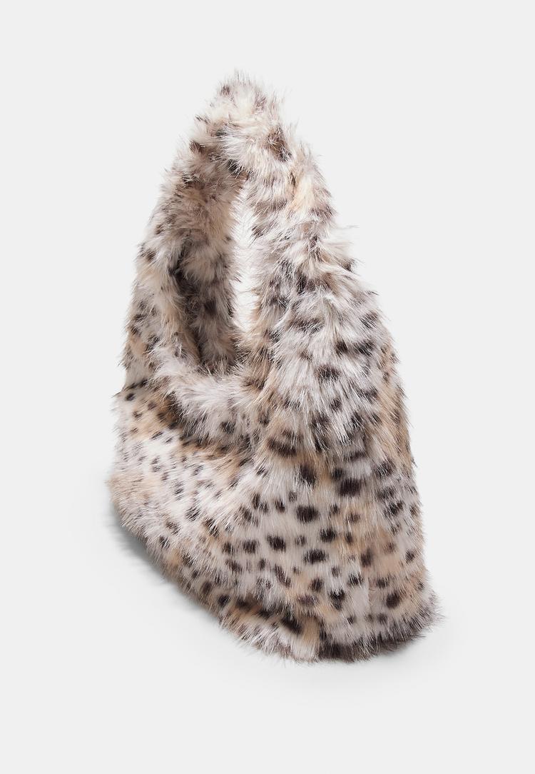 bolso hombro efecto pelo