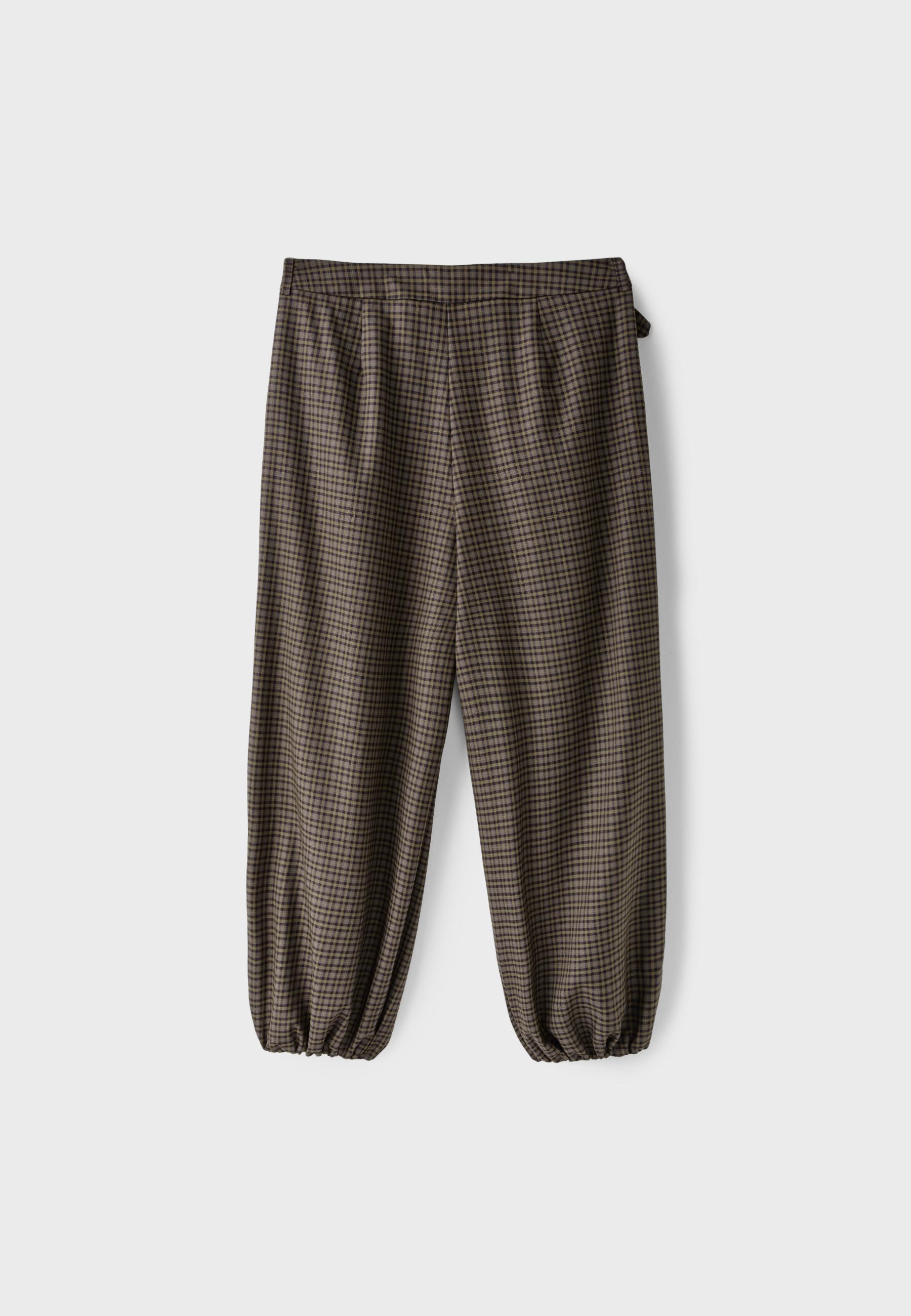 Balloon trousers with buckle — Beige