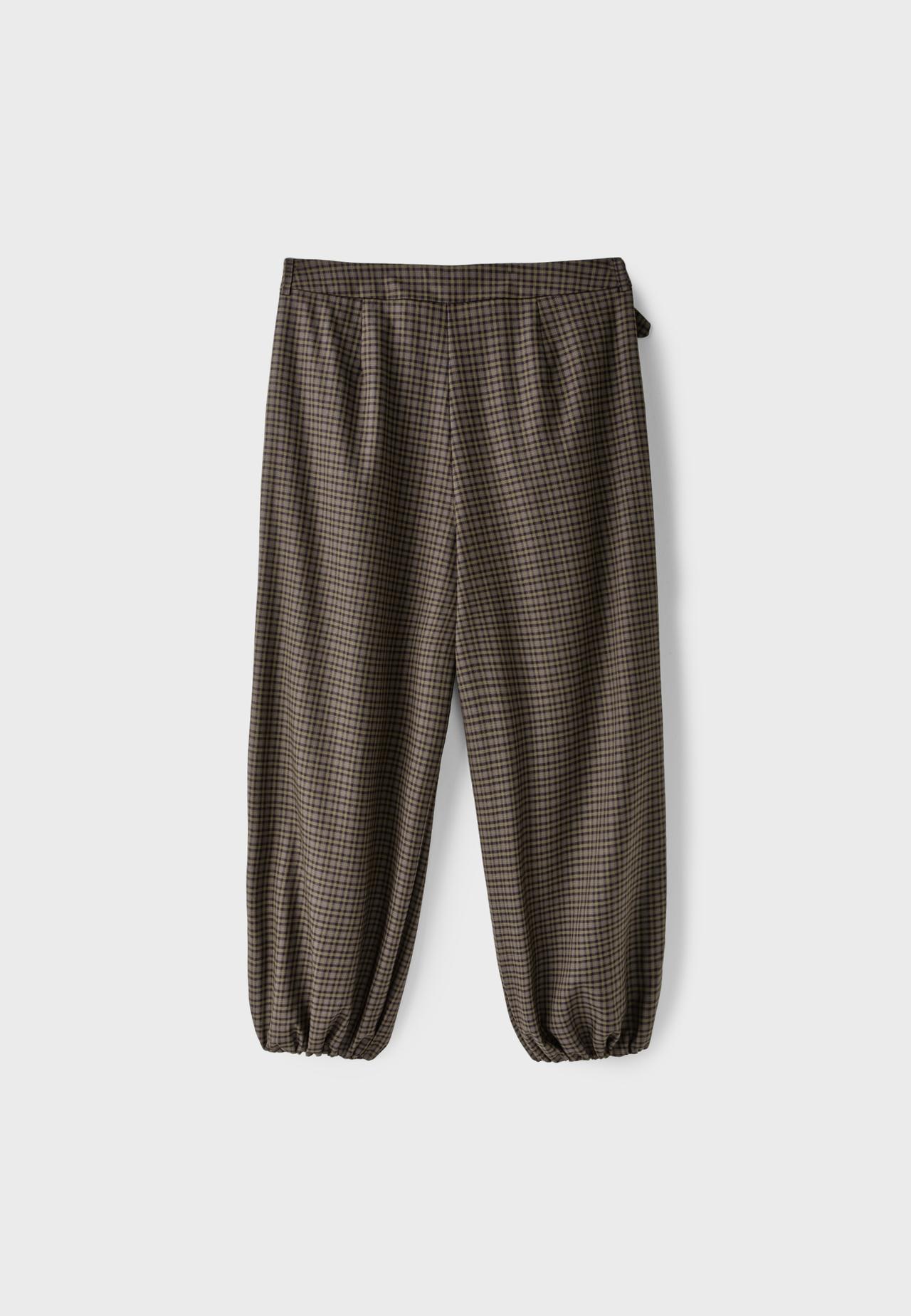 Balloon  buckle trousers — Beige