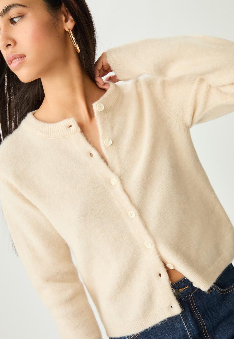 chaqueta botones punto