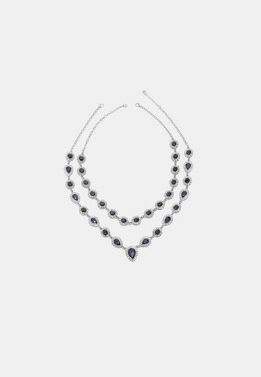 Jewelled necklace — Grey 6