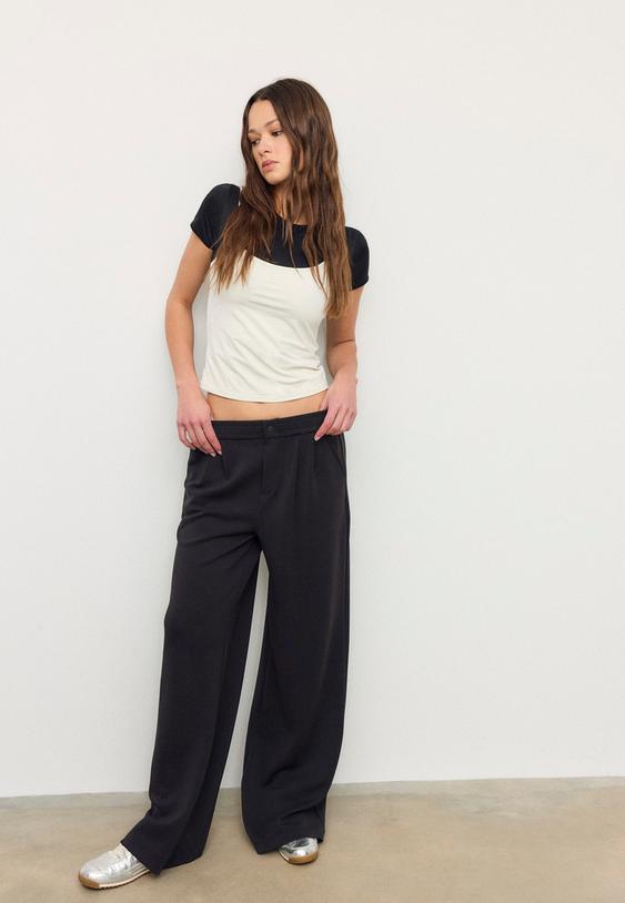 pantalon pinzas tacto suave