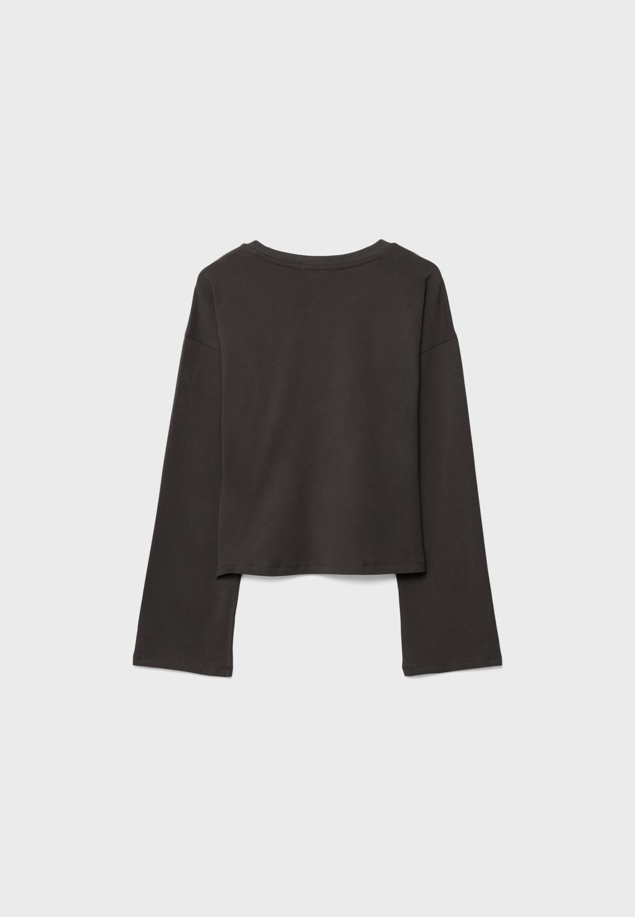 Kimono sleeve top — Brown